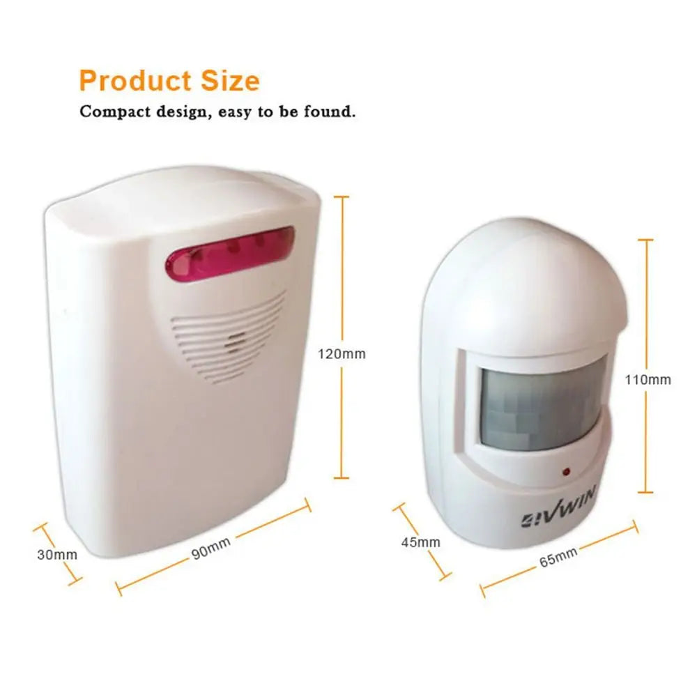 Garage Alarm Wireless Driveway Welcome Burglar Alarm Waterproof Outdoor PIR Motion Sensor Detector Security Protection